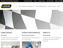 Tablet Screenshot of phenixindustries.com.au